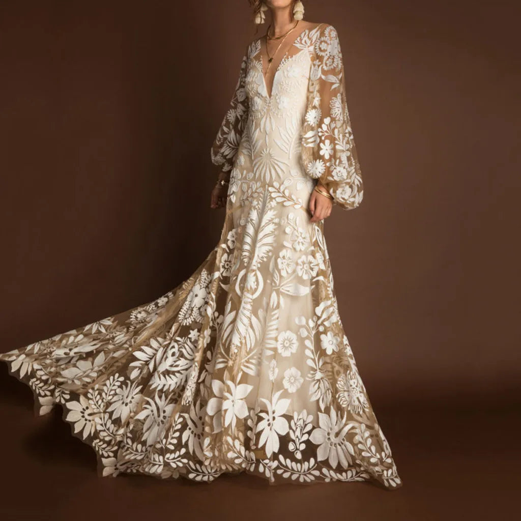 Floral Evening Dress